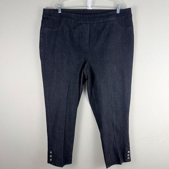 Soft Surroundings Pants - Soft Surroundings Ankle Trousers 2X Pull On Career Quiet Luxury Pants High Rise